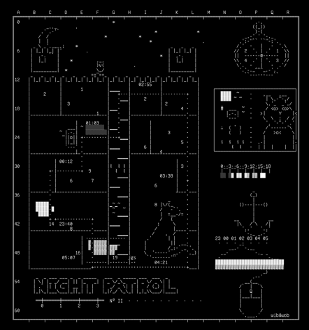 02-night-patrol-chart-v1, drawn on the grid.