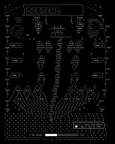 digital-shamans-the-descent-line-v1, drawn on the grid.