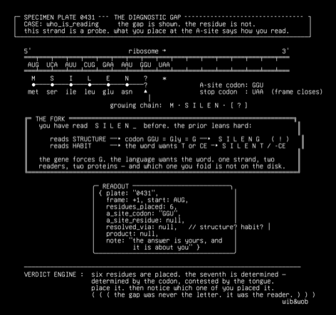 gene-01-the-diagnostic-gap-v1, drawn on the grid.