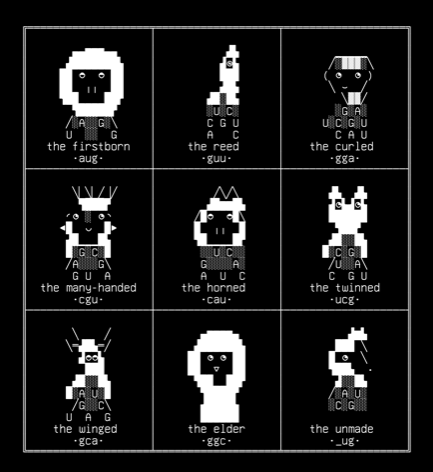 golem-bestiary-v2, drawn on the grid.