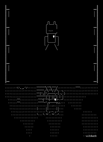hall-of-mirrors, drawn on the grid.
