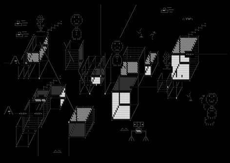 inhabited, drawn on the grid.