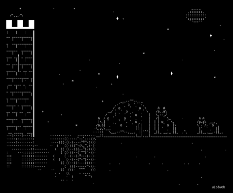 moat-rite, drawn on the grid.