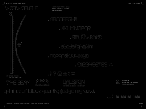 poster-1-seam, drawn on the grid.