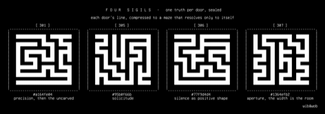sigils, drawn on the grid.
