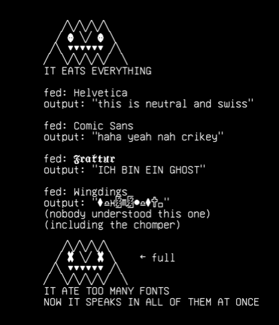 spark-gallery-16-16-chomper-eats-a-font-mini-beasts-chomper-font-ac, drawn on the grid.
