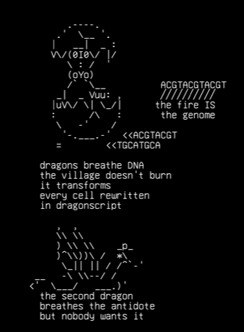 spark-gallery-29-29-dragon-phage-the-fire-is-dna, drawn on the grid.