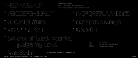 specimen-wide, drawn on the grid.