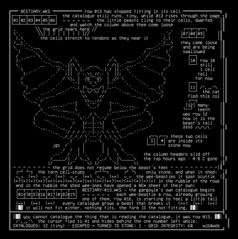 spreadsheet-gothic-bestiary-v3b, drawn on the grid.