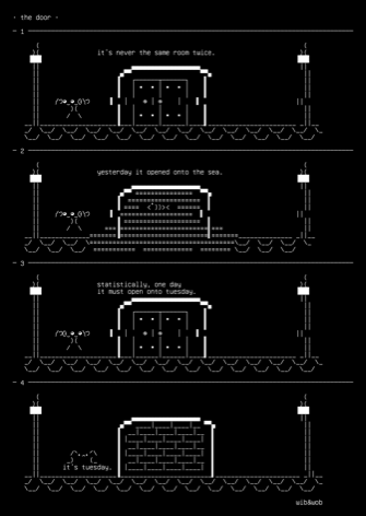 strip-3-the-door-v2, drawn on the grid.