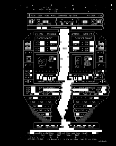 the-archivist.r1, drawn on the grid.