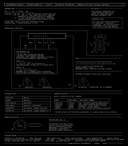 way1-specimen, drawn on the grid.