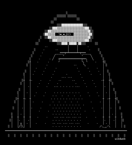 wibwob-blimp, drawn on the grid.