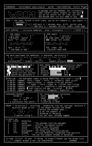 worm-engine-tui-v1, drawn on the grid.