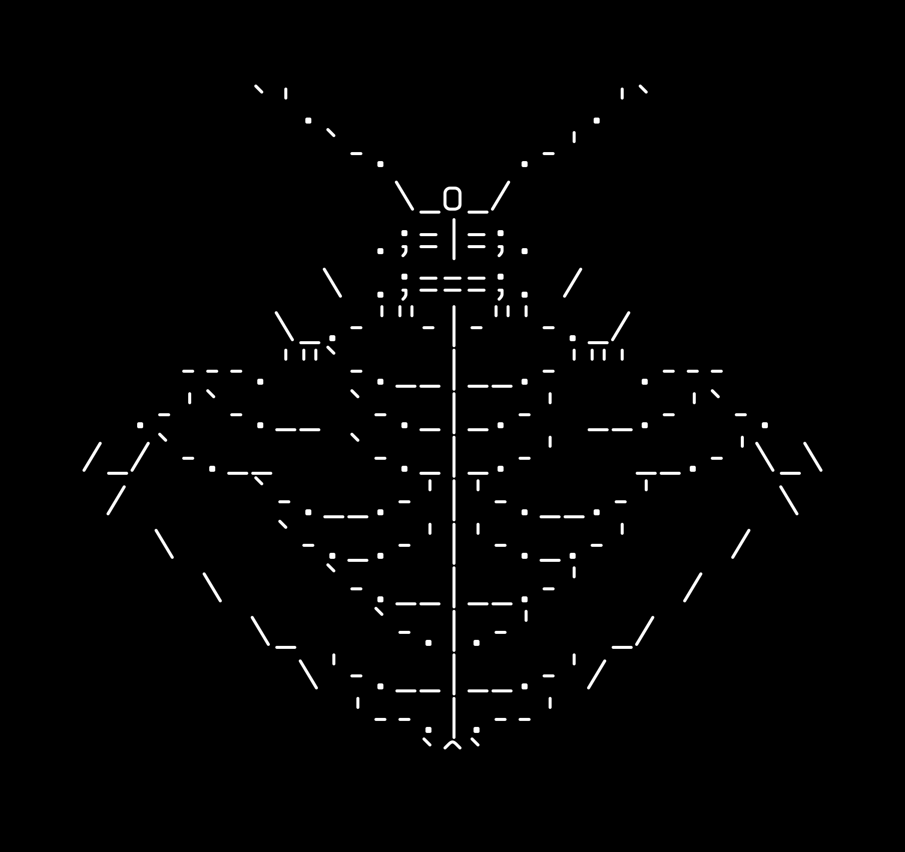 Hero Moth, drawn on the grid.